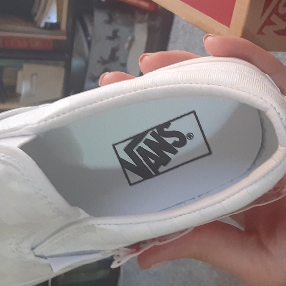 Kids white checkered vans - Picture 3 of 6